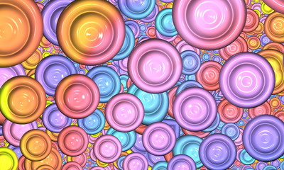 Beautiful abstract background for art projects, cards, business, posters. 3D illustration, computer-generated fractal