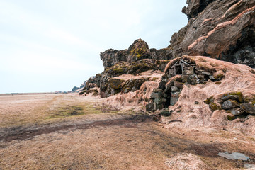 Altes Erdhaus in Island