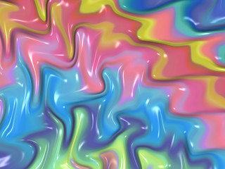 Beautiful abstract cover for art projects, cards, business, posters. 3D illustration, computer-generated fractal
