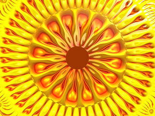 Beautiful abstract background for art projects, cards, business, posters. 3D illustration, computer-generated fractal
