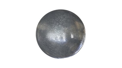 3d rendering of a shpere with structure isolated on a white background