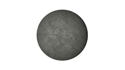 3d rendering of a shpere with structure isolated on a white background