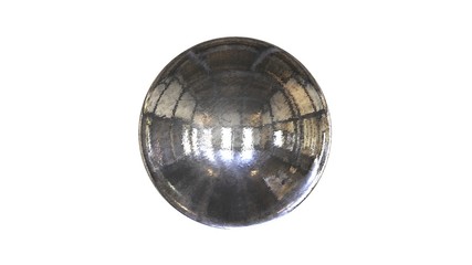 3d rendering of a shpere with structure isolated on a white background