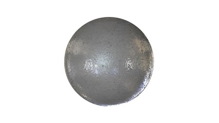 3d rendering of a shpere with structure isolated on a white background