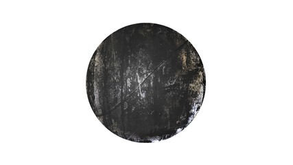 3d rendering of a shpere with structure isolated on a white background