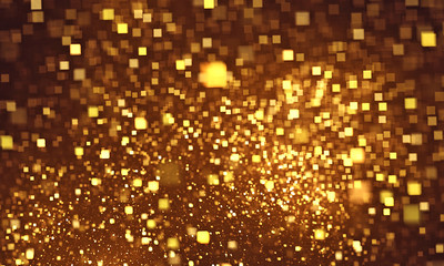 Abstract square bokeh. Beautiful background for art projects, business, template, banners