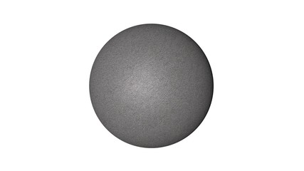 3d rendering of a shpere with structure isolated on a white background