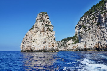 Fototapeta na wymiar Greece,island Paxos-cruise around the island