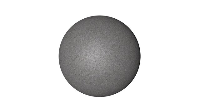 3d rendering of a shpere with structure isolated on a white background