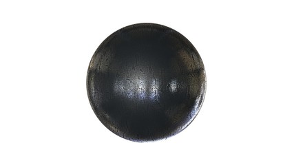 3d rendering of a shpere with structure isolated on a white background