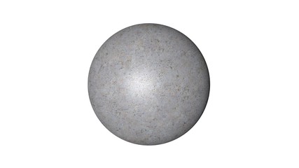 3d rendering of a shpere with structure isolated on a white background