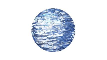 3d rendering of a shpere with structure isolated on a white background