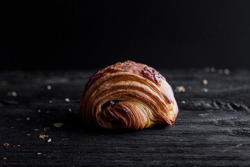 Croissant with chocolate