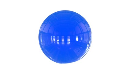 3d rendering of a shpere with structure isolated on a white background