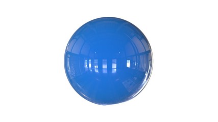 3d rendering of a shpere with structure isolated on a white background