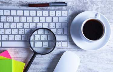 coffee magnifier keyboard