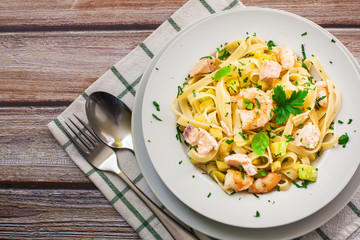 Fresh italian pasta dish