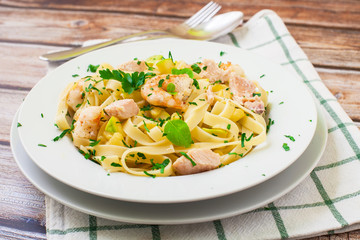 Fresh italian pasta dish