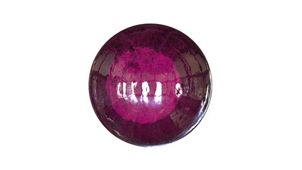 3d rendering of a shpere with structure isolated on a white background