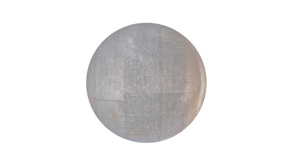 3d rendering of a shpere with structure isolated on a white background