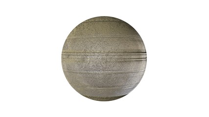 3d rendering of a shpere with structure isolated on a white background