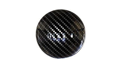 3d rendering of a shpere with structure isolated on a white background