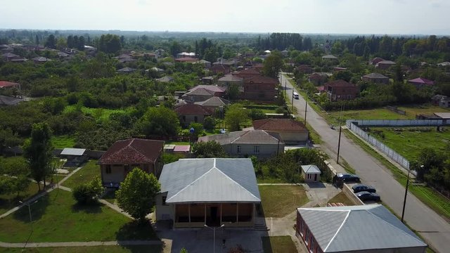 Rural area in Georgia, aerial 4k