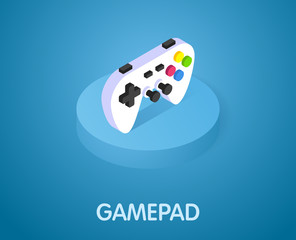 Gamepad isometric icon. Vector illustration. 3d concept © Petr