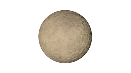 3d rendering of a shpere with structure isolated on a white background