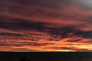 Fototapeta premium Beautiful Sunset Over The Sea Of Cortez (Gulf Of California) Near Puerto Penasco, Sonora, Mexico