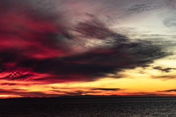 Obraz premium Beautiful Sunset Over The Sea Of Cortez (Gulf Of California) Near Puerto Penasco, Sonora, Mexico