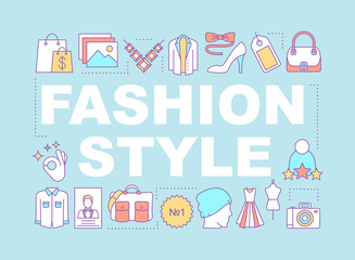 Fashion style word concepts banner
