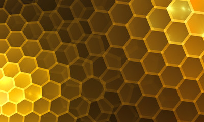 Beautiful background with hexagon for card, art projects, business, template, banners. 3D illustration 