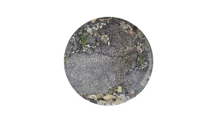 3d rendering of a shpere with structure isolated on a white background