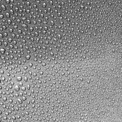 drops water on grey texture - background