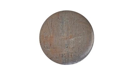 3d rendering of a shpere with structure isolated on a white background