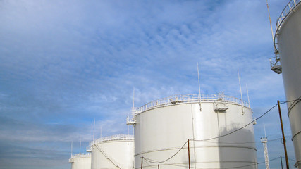 Obraz premium Storage tanks for petroleum products