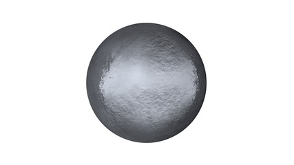 3d rendering of a shpere with structure isolated on a white background