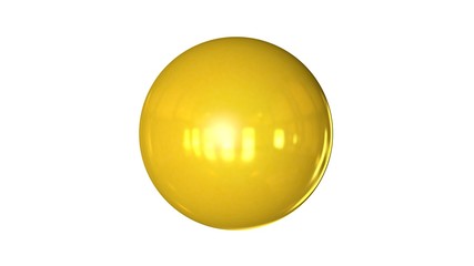 3d rendering of a shpere with structure isolated on a white background