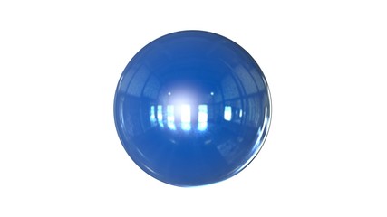 3d rendering of a shpere with structure isolated on a white background