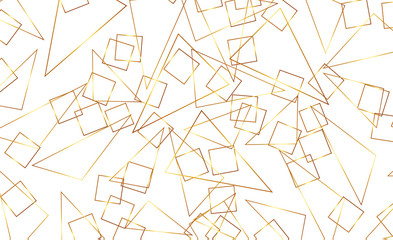 Seamless geometric. Golden background. Vector seamless. Golden texture. Geometric background with triangle. Gold, Glitter, Modern