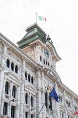 Fototapeta na wymiar Trieste City Hall in Italy