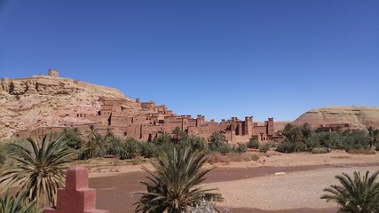 Fototapeta na wymiar view at Aït-Ben-Haddou Ksar of Ait-Ben-Haddou