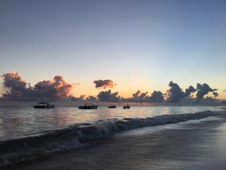 Lever du soleil, Punta Cana, Bavaro Beach, Caraïbe, République Dominicain
