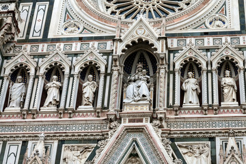 Fototapeta na wymiar Florence. The Facade Of The Duomo