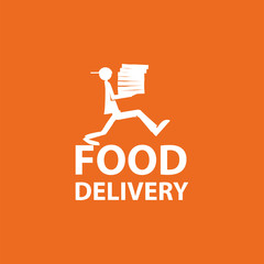 Food delivery logo Vector