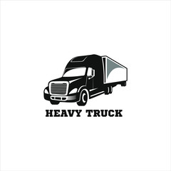 heavy truck logo vector