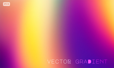 Abstract colorful vector gradient background in bright purple, orange and yellow colors. Modern trendy design for mobile apps, screens, banner templates