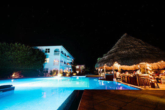 Poolside Tiki Bar in Belize