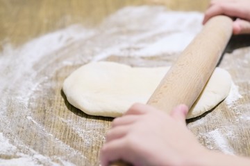 cook cooking dinner dish dough. background.